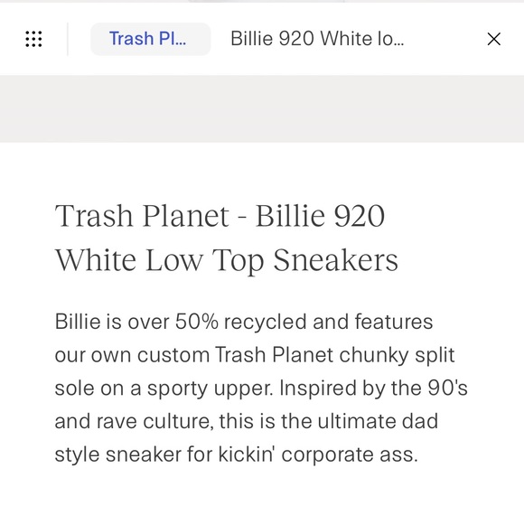 TrashPlanet Billie 920 platform sneakers white 7 - Picture 11 of 12